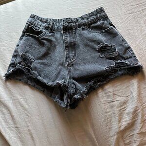 SHEIN Black High Waisted Shorts